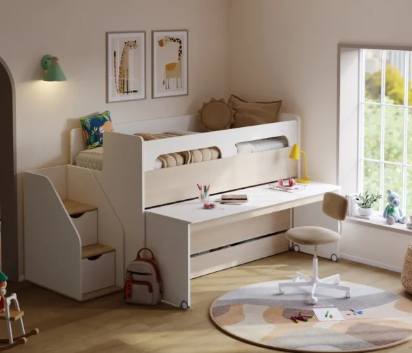 Παιδική-εφηβική χαμηλή κουκέτα SMART MINI